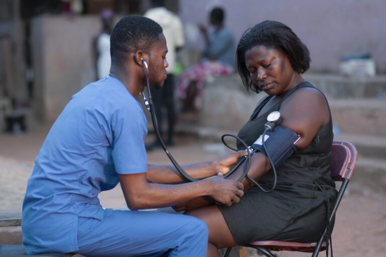 africa humanitarian aid doctor taking care patient