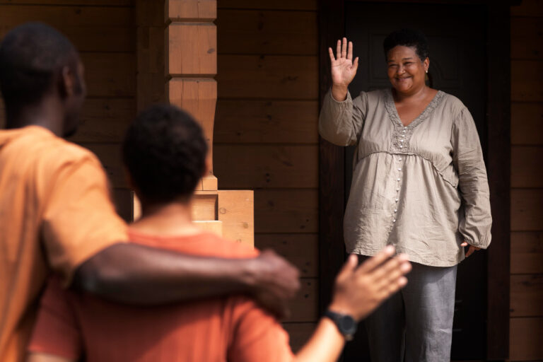 prison visit by a lady
